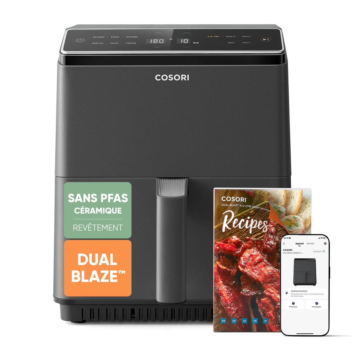Air fryer Cosori Dual Blaze 6,4 L