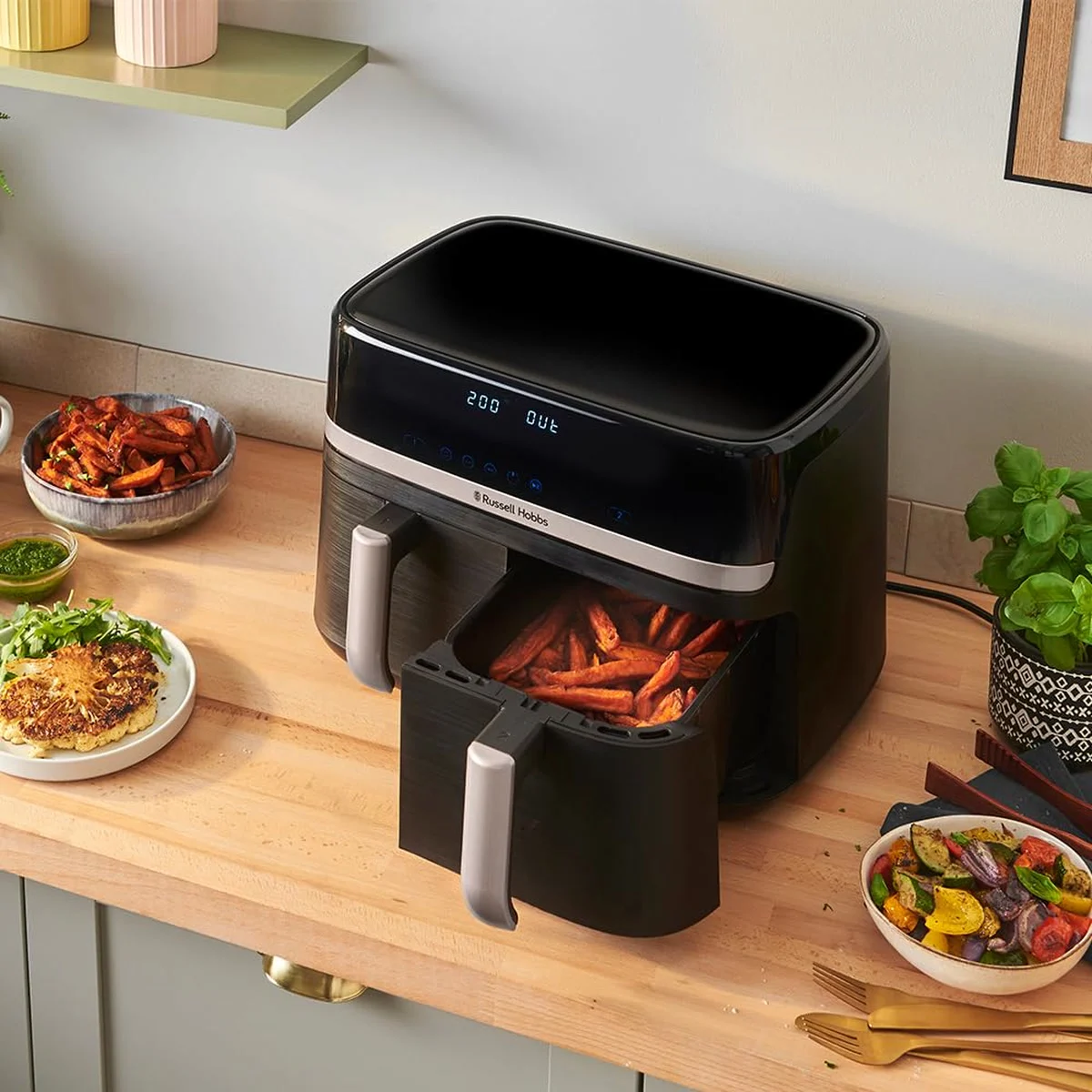 Air fryer Russell Hobbs SatisFry Dual 9 L, photo 2