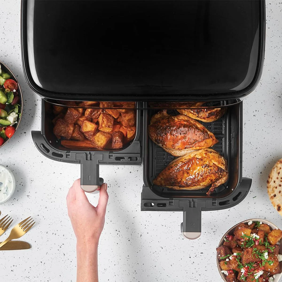 Air fryer Russell Hobbs SatisFry Dual 9 L, photo 3