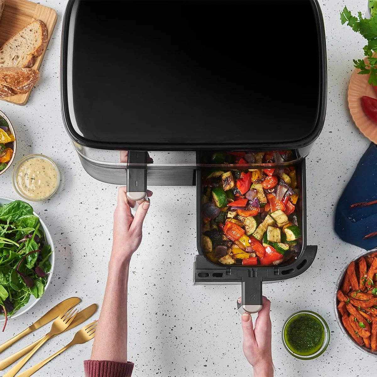 Air fryer Russell Hobbs SatisFry Dual 9 L, photo 5